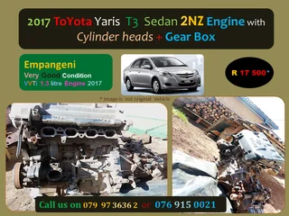 2017 Toyota 2NZ Engine &amp; Gear Box