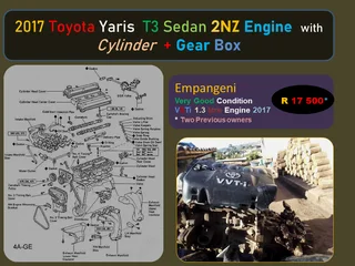 2017 Toyota 2NZ Engine &amp; Gear Box