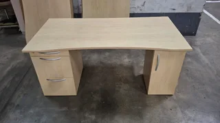 Straight Office Desks with Drawers and Cupboards 30 units available