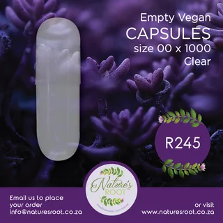 Vegan -  empty capsules - size 00