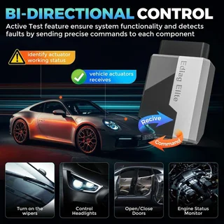 KINGBOLEN EDIAG Elite OBD2 Scanner with Lifetime Free Updates &#43; Ext Cord Bluetooth Diagnostic