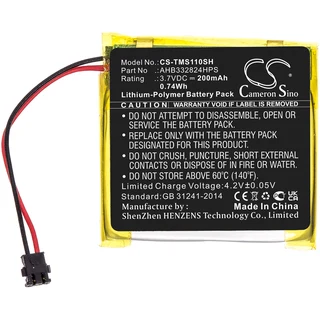 GPS, Navigator Battery  CS-TMS110SH  for  TomTomSpark Cardio + Music GPS  AHB332824HPS  etc.