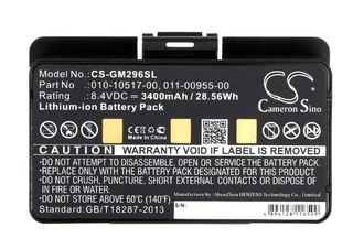 GPS, Navigator Battery  CS-GM296SL  for  Garmin  GPSMAP 296  011-00955-00  etc