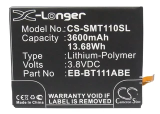 Tablet Battery  CS-SMT110SL  for  Samsung  SM-T110  EB-BT111ABE  etc.
