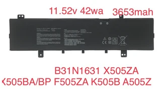 Notebook, Laptop Battery  ITCS-B31N1631YX  for  Asus  A505BA  B31N1631  etc.