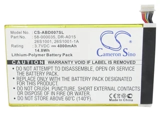 Tablet Battery  CS-ABD007SL  for  Amazon Kindle  Fire 7"  58-000035  etc