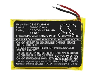 Smartwatch Battery  CS-GRV210SH  for  GarminVenu 2  361-00139-10