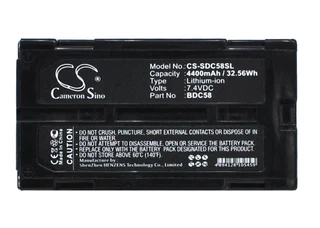 Equipment Battery Cs-sdc58sl For Sokkia Cx Etc.