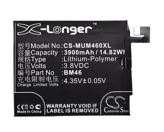 Mobile, Smartphone Battery Cs-mum460xl For Xiaomi Note 3 Dual Sim Bm46