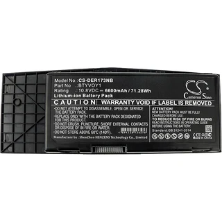 Notebook, Laptop Battery CS-DER173NB for DELL Alienware M17x R3 etc.