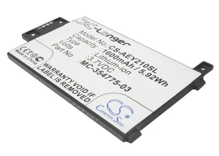Ebook, eReader Battery CS-AEY210SL for AMAZON Kindle Paperwhite 2014 Version etc.