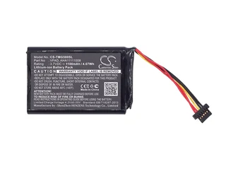 Gps, Navigator Battery Cs-tmg500sl For Tomtom Go 5000 Etc.