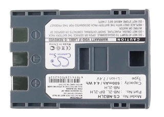 Camera Battery Cs-nb2lh For Canon Bp-2lh Etc