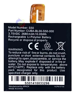Mobile, Smartphone Battery  Itcs-cats50  For  Caterpillar Cuba-bl00-s50-000, S50