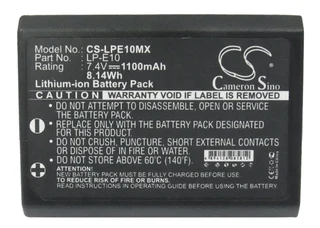 Camera Battery Cs-lpe10mx For Canon Eos 1100d Etc.