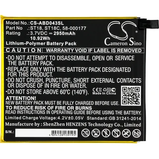Ebook, Ereader Battery Cs-abd043sl For Amazon Kindle Fire 7" Etc.