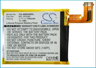 Ebook, Ereader Battery Cs-abd006sl For Amazon D01100 Etc.