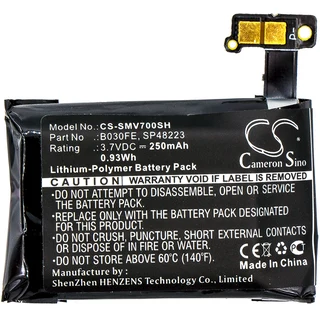 Smartwatch Battery  CS-SMV700SH  for  SamsungGear 1SM-V700  GH43-03992A  etc.