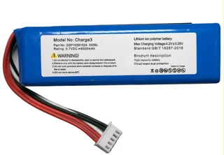 Speaker Battery  ITCS-JBLCHARGE3-330SL  for Charge 3  right `+