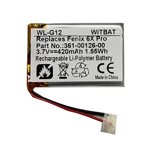 Smartwatch Battery  ITCS-GMF6X  for  Fenix 6X  361-00126-00  etc.