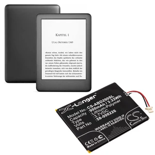 Ebook, eReader Battery Ebook, eReader Battery  CS-ABD290SL  for  Kindle 10th J9G29R  etc.