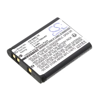 Camera Battery  CS-ENEL19    for  NIKONCoolPix S2600  EN-EL19  etc.