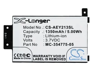 Ebook, Ereader Battery  Cs-aey213sl  For  Amazon Kindle Paperwhite 2013 Etc.