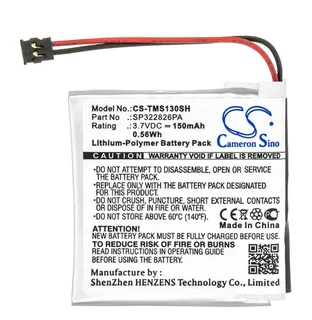 Smartwatch Battery CS-TMS130SH  for  TomTom Spark 3 Spark Cardio 2 Spark 3 GPS Li-Polymer 150mAh