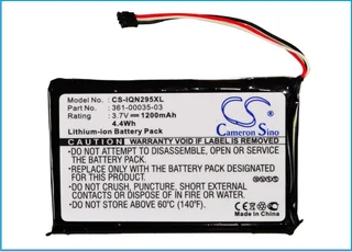 GPS, Navigator Battery CS-IQN295XL for Garmin Nuvi 2405LT etc.