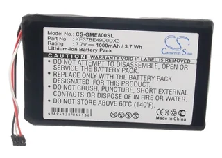 GPS, Navigator Battery CS-GME800SL for Garmin Edge 800 etc.