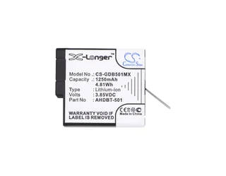 Camera Battery Cs-gdb501mx For Gopro 601-10197-00 Etc.
