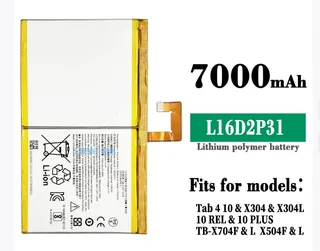 Tablet Battery  ITCS-L16D2P31LHH  for  Lenovo  TB-X304L  L16D2P31  etc.