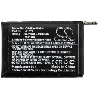 Smartwatch Battery	cs-ipw579sh For  Apple Iwach 1 42mm      Watch 1st Gen 42mm