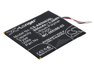 Ebook, eReader Battery	CS-ABD063SL for  AMAZON Kindle 7  etc