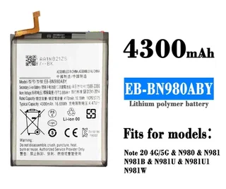 Mobile, SmartPhone Battery  ITCS-SMNOTE20LHH  for  Samsung  Galaxy Note 20  EB-BN980ABY  etc.