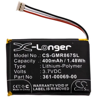 GPS, Navigator Battery     CS-GMR867SL  for  Garmin  Barklimiter Deluxe  361-00069-00  etc.