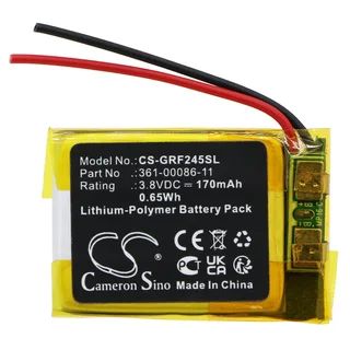 Smartwatch Battery  CS-GRF245SL  for  GarminForerunner 245  361-00086-11  etc.