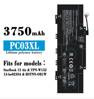 Notebook, Laptop Battery  ITCS-HPPC03XLLHH  for  HP  starbook 13 Air  PC03XL  etc.