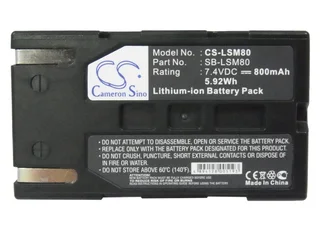Camera Battery  CS-LSM80  for  SamsungSC-D173(U)  SB-LSM80  etc.