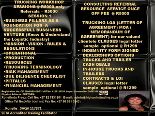 Trucking Workshop For New Beginner Entrepreneurs In Mining Industry