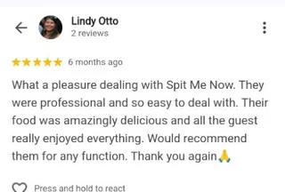 Spit braai special for R145 per person