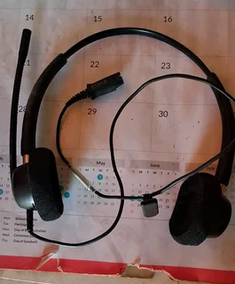 Plantronics call center headphones