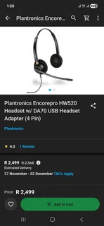 Plantronics call center headphones