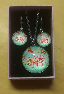 Stainless Steel Necklace and Earring set