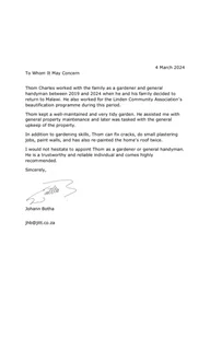 Looking for garden job