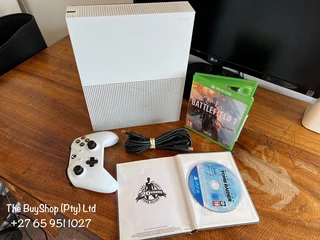Xbox One S with 1x Wireless Original Controller, 2x Games &amp; Headphones Included in Sale..