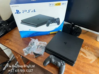 In box, like new play station 4 slimline 500gb with 1x controller and 2x games included for sale…