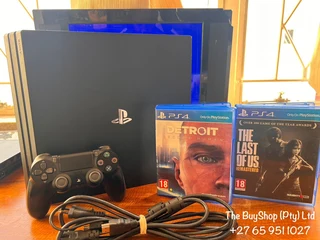 In great working condition PlayStation 4 Pro 1tb with 1x controller and 2x games included for sale…