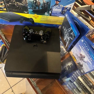 In Box, Like New Pre Owned PlayStation 4 Slimline with 1x Controller &amp; 2x Games included…