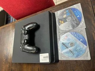 Like New Hardly used PlayStation 4 Slimline, 1tb with all its Cables included in Sale..